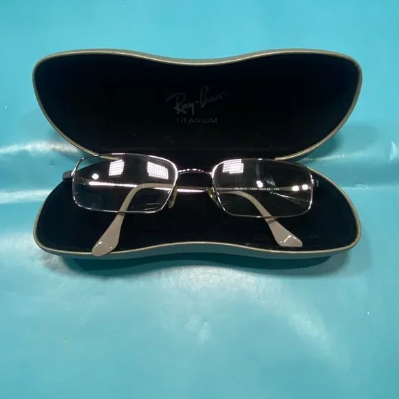 Ray-Ban Titanium Square Frame Prescription Glasses